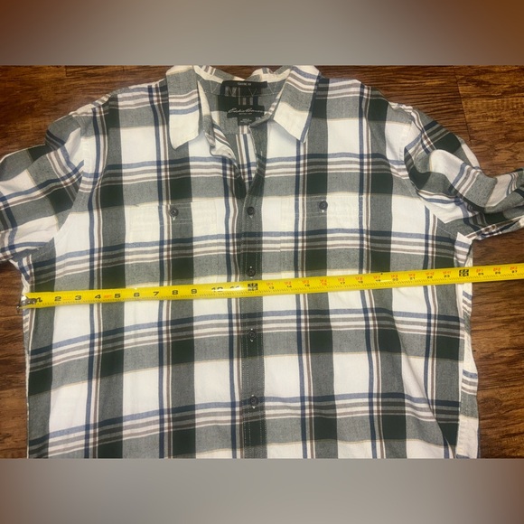 Eddie Bauer Classic Fit Flannel Shirt Size Tall XL - Picture 5 of 9